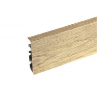 Skirting board Hi-Line Prestige Light Pine Oak PVC  2.5m Cezar