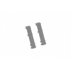 Connector for skirting board Hi-Line Prestige Gray  matt pack of 2 Cezar