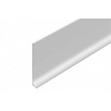 Aluminum skirting board, h = 100mm, 2.5m silver anode