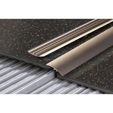 Press-in threshold strip with silicone seal LW 40 anodized aluminum Silver Champagne Gold 