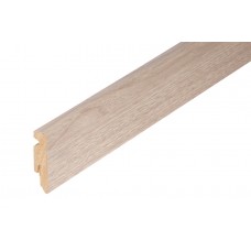 MDF skirting board wood veneer laminate 58x15mm 2,4m Oak Crystalline  Cezar