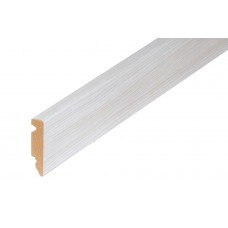 MDF skirting board wood veneer laminate 58x15mm 2,4m Oak Gray  Cezar