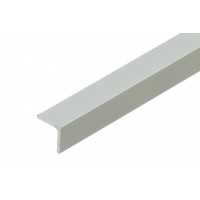 Angle anodized aluminum silver 25mm x 25mm x 2mm Cezar
