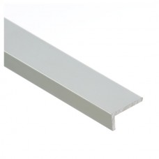 Angle anodized aluminum silver 30mm x 20mm x 2mm Cezar